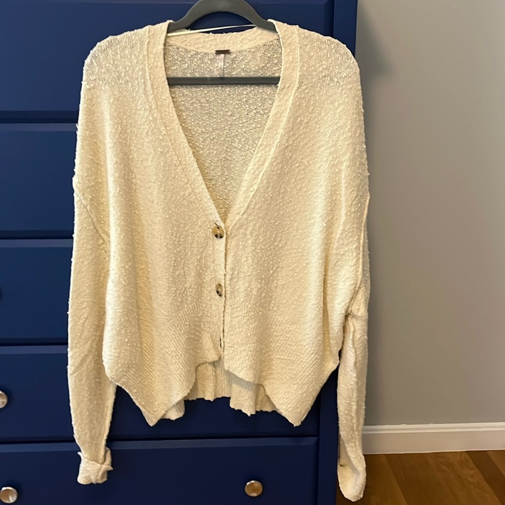 Free People Cardigan, cream, small